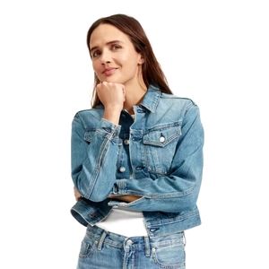Everlane The Shrunken Denim Jacket Size L